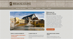 Desktop Screenshot of biesanzstone.com