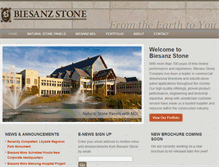 Tablet Screenshot of biesanzstone.com